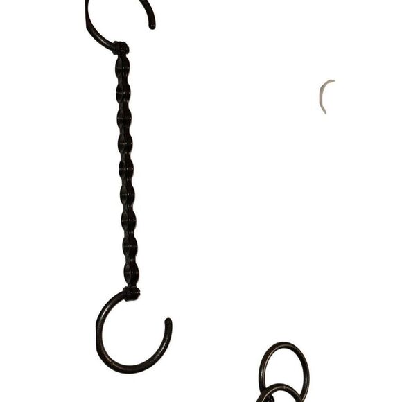 9 Space Saving Organizer Horizontal Black Open Ended Clothes Hangers - Picture 2 of 7